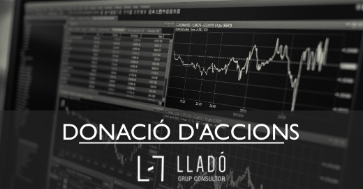 Donacions d'accions o participacions LLado Grup