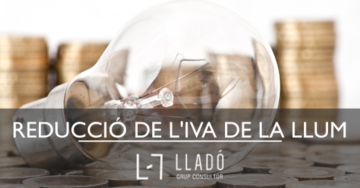 Es redueix IVA en l'electricitat Llado Grup