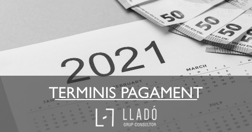 Terminis de pagament Llado Grup