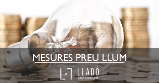 Mesures fiscals pujada preu llum Llado Grup
