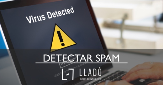 Virus Detected Alert Hacking Piracy Risk Shield Concept Com detectar i prevenir spam en correus  Llado Grup