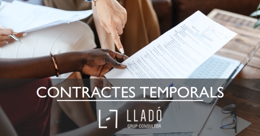 Contractes temporals 2022 Llado Grup