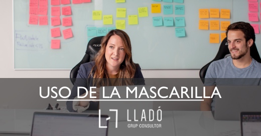 Uso mascarilla en trabajo Llado Grup