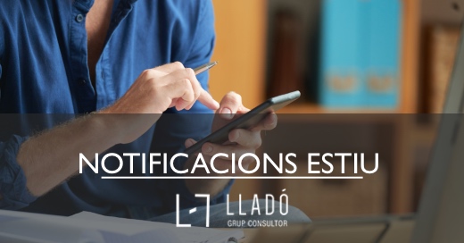 Notificacions electroniques estiu Llado Grup