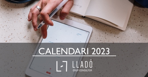 Calendari laboral per empreses 2023 Llado Grup