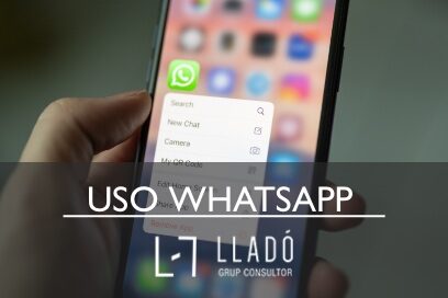 Uso WhatsApp grupo empleados Llado Grup