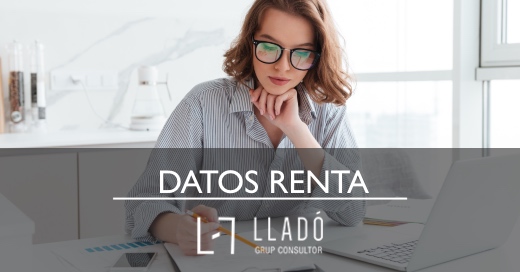 Revisar datos fiscales borrador Renta Llado Grup