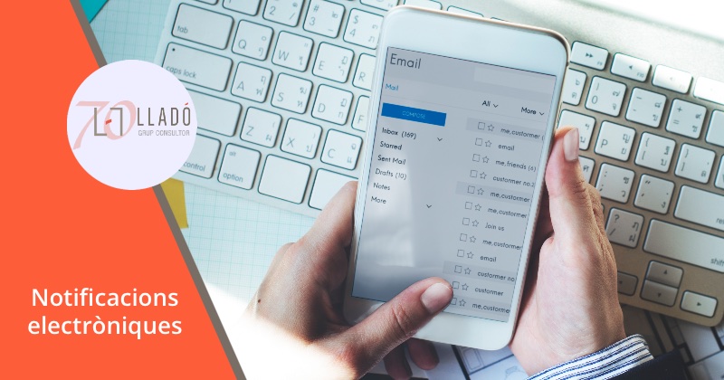Sancions notificacions electroniques. Llado grup