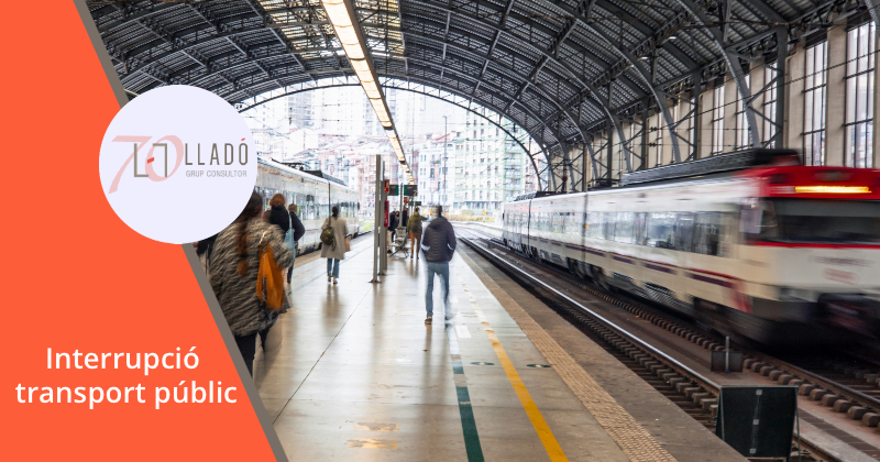 Impossibilitat transport per arribar lloc de treball. Llado Grup